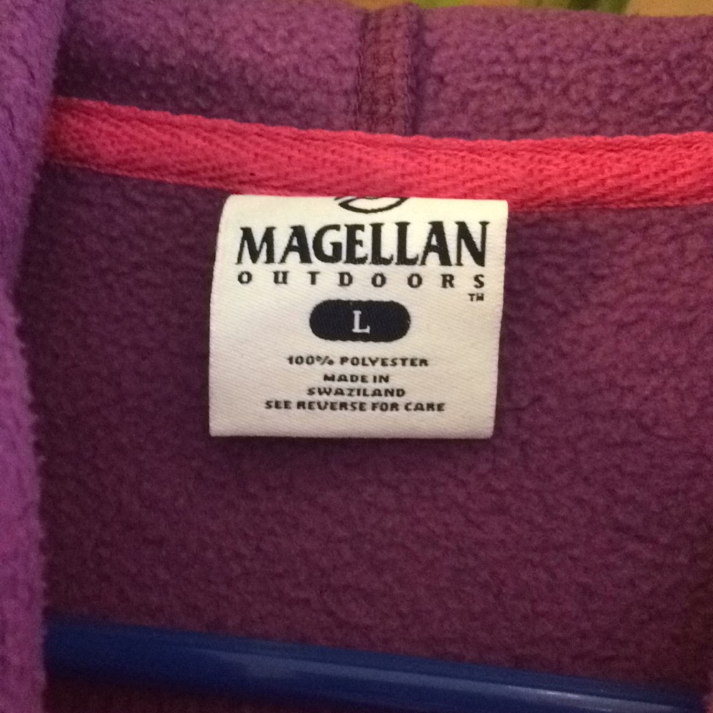 Magellan outdoors purple zip up hoodie youth L - Picture 5 of 8
